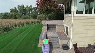 This raised patio raises the stakes