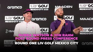 Post Round Press Conference: Bubba Watson and Jon Rahm | Round One LIV Golf Mexico City