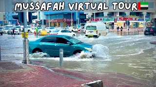 MBZ To Abu Dhabi Mussafah Shabiya Rain Flood Virtual Drive Walk Tour | United Arab Emirates Flood