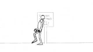 Animated  walk by in 2D.
