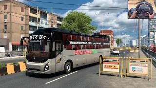 STUPID Rash Bus Driver in ETS2 😱 | Aggressive & Crazy Drive | G29 Gameplay (Indian Bus Simulator)