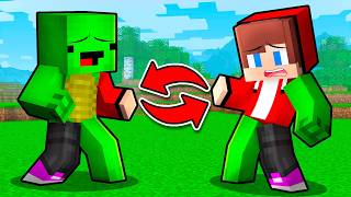 JJ and Mikey Swapped Body Parts Challenge - Maizen in Minecraft ! (Maizen)