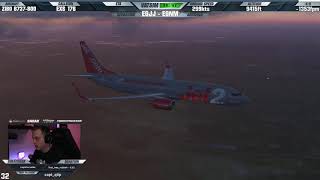 [XP11] ✈️ Sunset Arrival with Full VATSIM ATC ✈️ Jet2 Boeing 737-800 at EGNM - Leeds Bradford