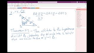 Geometric Mean and Right Triangles