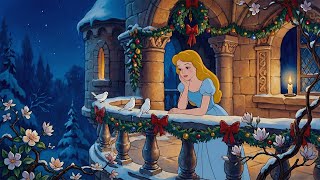 Disney Christmas with Orchestra Songs in a Cozy Snowy Scene ❄️ For Restful Moments