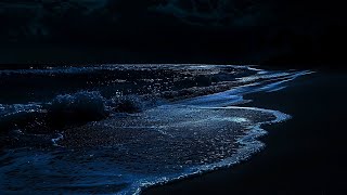 Let The Waves Sing You To Sleep | Deep Ocean Sounds 🌙 | Black Screen Night Waves