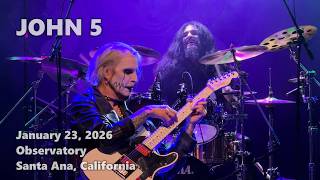 John 5 · 2026-01-23 · Observatory · Santa Ana· full live show multicam