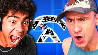 KingSammelot vs EVW - THE CLOSEST GEOMETRY DASH RACE EVER RECORDED