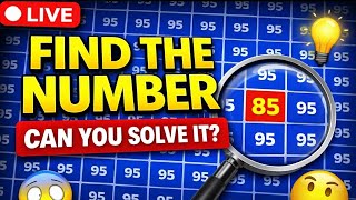 Find the Number 🔢 | Live Brain Puzzle 29