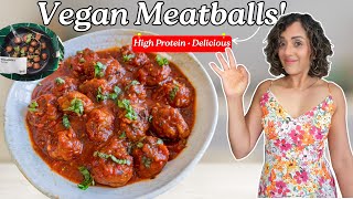 High Protein Vegan Meatballs You Need to Try! (IKEA copycat)