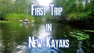 First Trip in our New Kayaks | Frothy Beard Positive Vibes Beer Review | Socastee, South Carolina