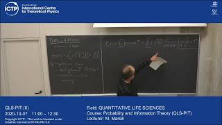 Probability and Information Theory - Lecture 6