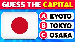 Guess the Capital Cities of the World 🚩🌎 Easy, Medium, Hard, Impossible Levels ✅ Geography Quiz