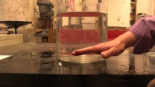 Compressing air in water