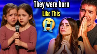 9-Year-Old Conjoined Twins’ Emotional Story & Song Brings Entire  Audience to Tears | AGT 2025