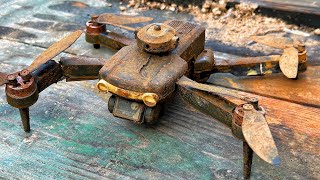 The boy genius repairs and restores the shattered MAVCI 3 PRO drone