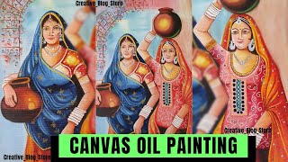 Classic Canvas Oil Painting || Timelapse Video ||