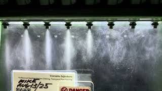 2010 Ford Mustang Shelby GT500 1000cc injectors spray pattern test at Toronto Injectors