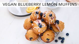 Vegan Blueberry Lemon Muffins