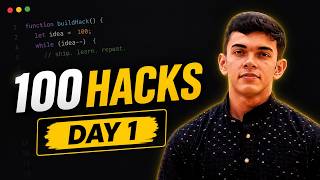 🚀 Building 100Hacks in Public | Day 1 | Live Coding + Challenges + Q&A