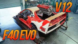 Does an 800HP V12 Fit in an F40? Let's find out.