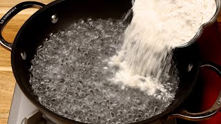 Just Pour Hot Water into Flour! No Yeast. No Oven. You Can Make This Everyday!
