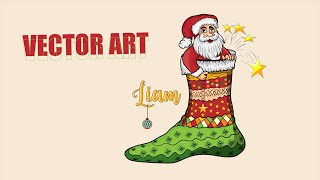 Shanta Claus vector art