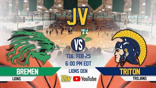 Triton at Bremen - JV Boys Basketball 🏀 2-25-2020