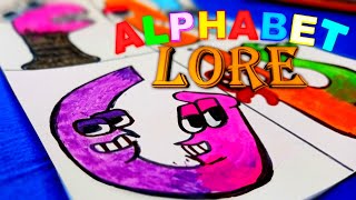 WOW! What happens if you cross the letters ALPHABET LORE ? | How to draw the ALPHABET LORE #2