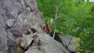 Free Solo Climb - 'Yellow Jackets' 5.7