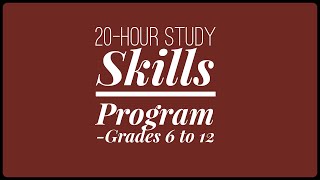A Smarter Summer at Grade Power Learning - 20 Hour Study Skills