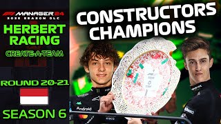 CONSTRUCTORS CHAMPIONSHIP IS IN THE BAG | Season 6 | F1 Manager 24 CREATE A TEAM | 2025 SEASON DLC