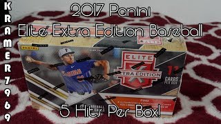Opening a Retail Box of 2017 Elite Extra Edition Baseball with 5 Hits Per Box!