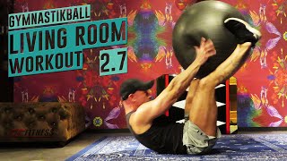 Living Room Workout 2.7 | GYMNASTIKBALL  / Ganzkörpertraining | HOME WORKOUT | CCFitness