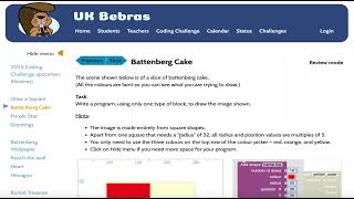 Battenberg Cake - UK Bebras Coding Challenges (New 2025) - Blockly - Novice