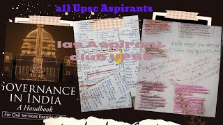 Aspirants vlogs Series -09 ll  Governance subtopics upsc , Manuj Jindal ias (Aspirant club) #ias