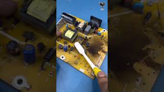 Lets fix Icd monitor display power supply circuit board less#technology #shorts #india 