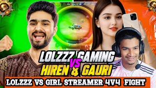 LOLZZZ GAMING vs HIREN & GAURI 🔥 LIVE FIGHT | Streamers Clash 😱
