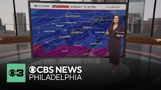 Some spots around Philadelphia area likely to receive 1 foot of snow; mixing will reduce totals