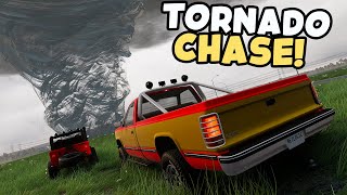 Chasing GIANT Tornado's On This AWESOME New BeamNG Map! BeamNG Multiplayer