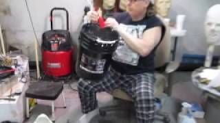 Mask Making Tutorial Pouring Brushing Slushing and Dwelling Latex / Mixing A Latex Mask Base Paint