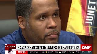 Atlanta NAACP president demands Emory University change protesting policy