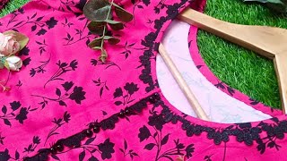 New Amazing Kurta Neck Design With Boot Piping | New Latest Pakistani Gala Design 2025 