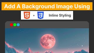 Add A Background Image Using HTML And CSS Inline Styling in React JS | HTML Tutorial for beginners