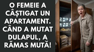 O femeie a câștigat un apartament. Când a mutat dulapul, a rămas mută!