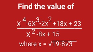 Olympiad Mathematics |  Nice algebra problem