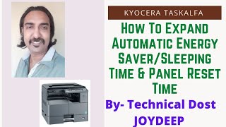 How to Reset Energy Saver Time || How to Reset Panel Reset Time || Kyocera Taskalfa || TD- JOYDEEP