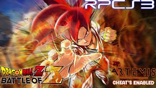 Dragon Ball Z: Battle of Z Enhanced with Artemis 6 Patches on RPCS3 Emulator