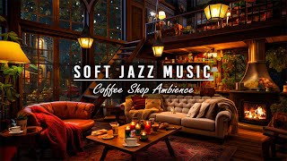 Soft Jazz Music & Cozy Coffee Shop Ambience ☕ Relaxing Jazz Instrumental Music for Studying, Working