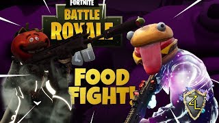Food fight battle royale! | Fortnite | ZeddieLittle Gaming